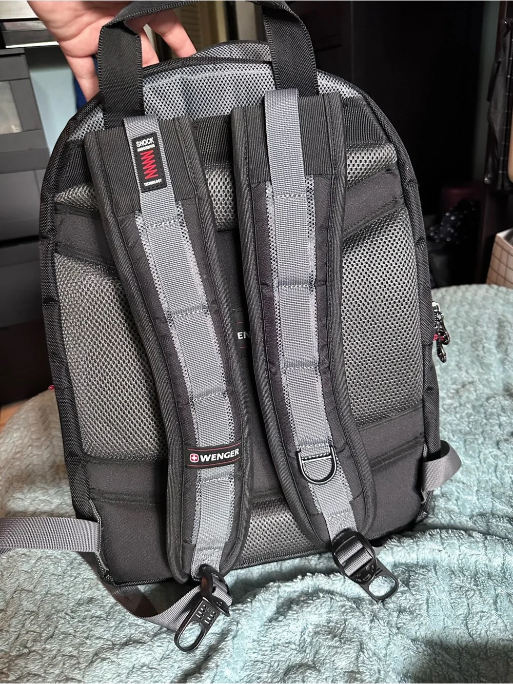 SwissGear Wenger Synergy Black & Gray Backpack